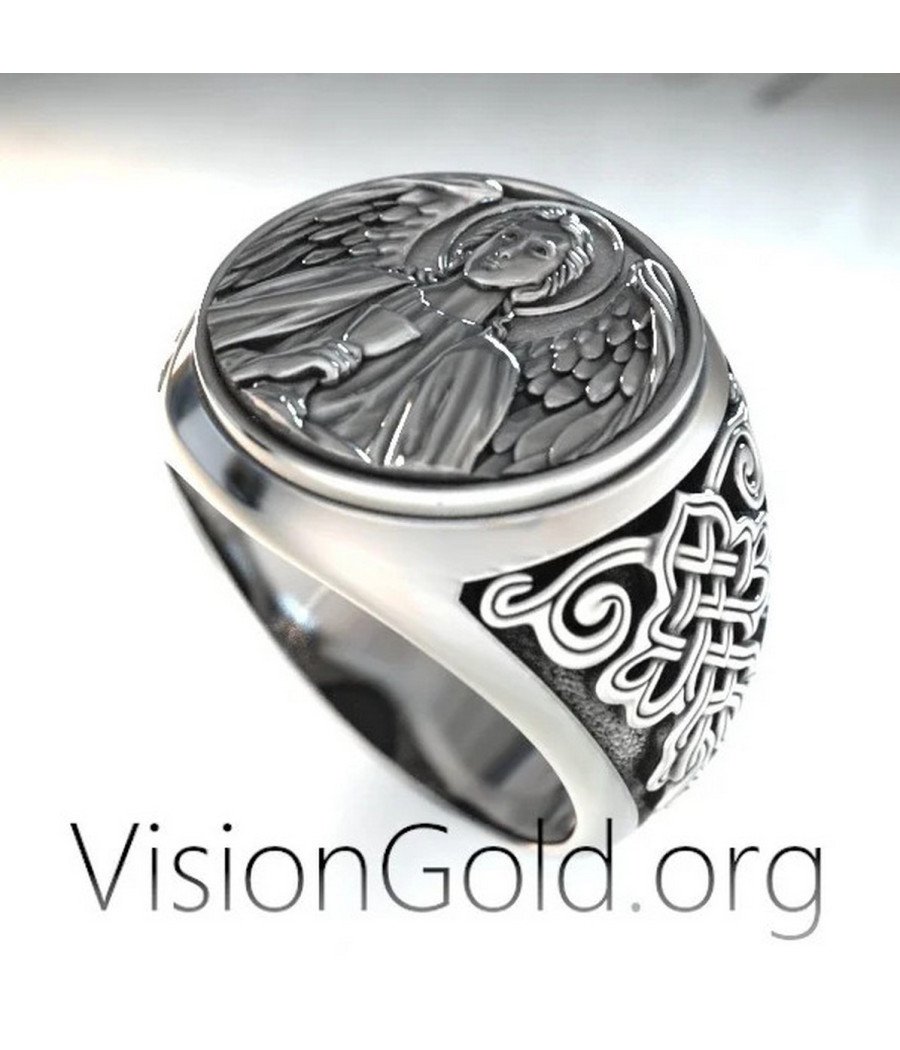 Signet Archangel Gabriel Ring 0509