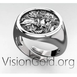 Saint George Signet Ring 0463