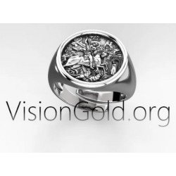 Saint George Signet Ring 0463