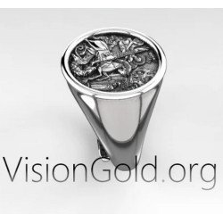 Saint George Signet Ring 0463