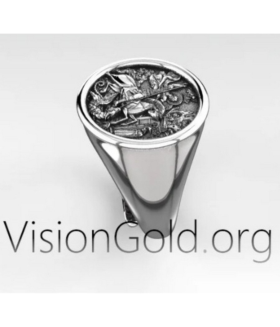 Saint George Signet Ring 0463