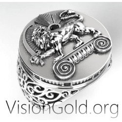 Lion King Signet Ring 0505