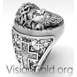 Premium Signet Anillo Jesucristo 0610