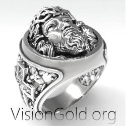 Premium Signet Jesus Christus Ring 0610