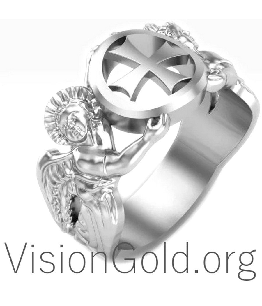 Christian Guardian Angels Protection Ring 0218