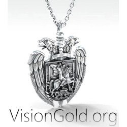 St. George Double-Headed Eagle Coat Of Arms Pendant 0155