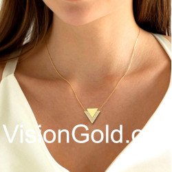 Collar triángulo - Collar geométrico 0311