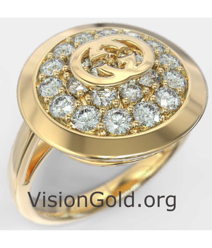 Luxury Women's Ring In Yellow Gold 0890K