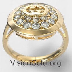 Luxury Women's Ring In Yellow Gold 0890K