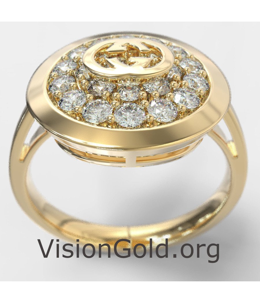 Luxury Women's Ring In Yellow Gold 0890K