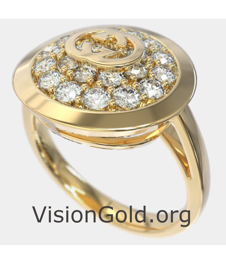 Luxury Women's Ring In Yellow Gold 0890K