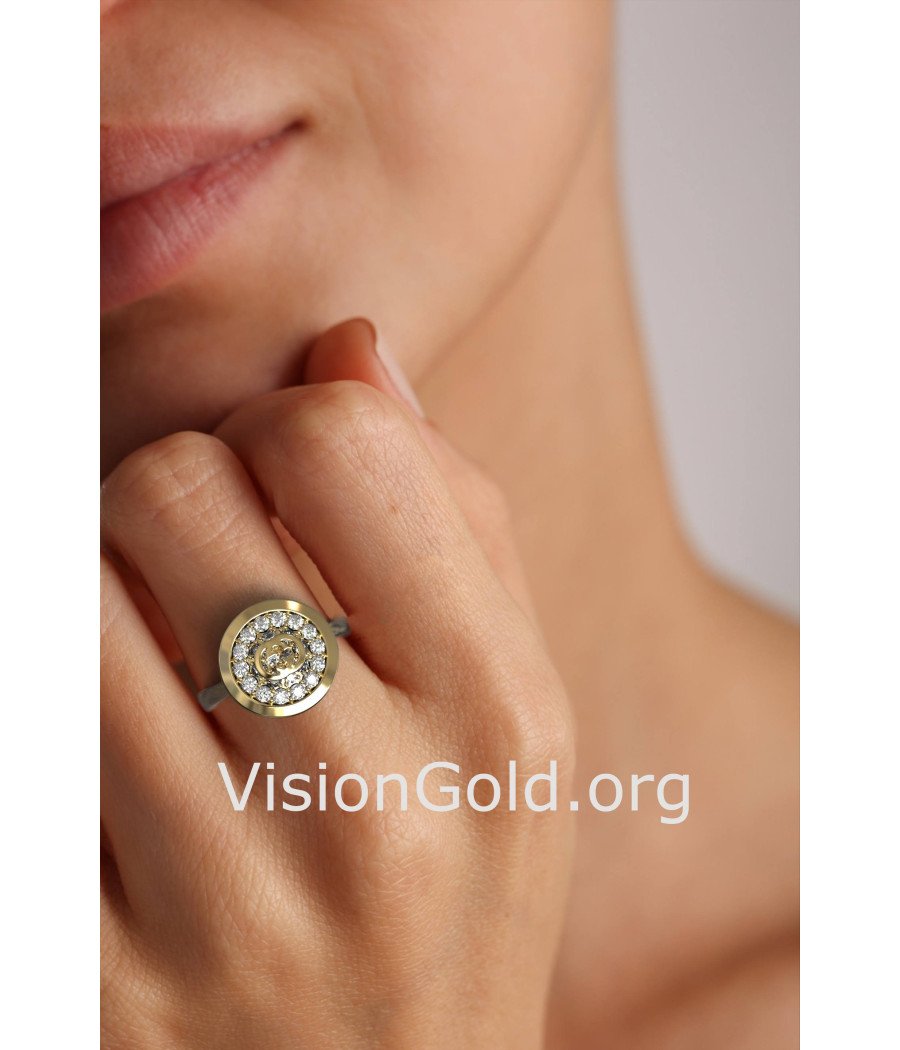 Luxury Women's Ring In Yellow Gold 0890K