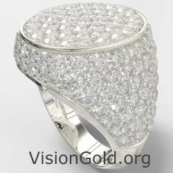 Bague femme Chevalier Pave 1383L