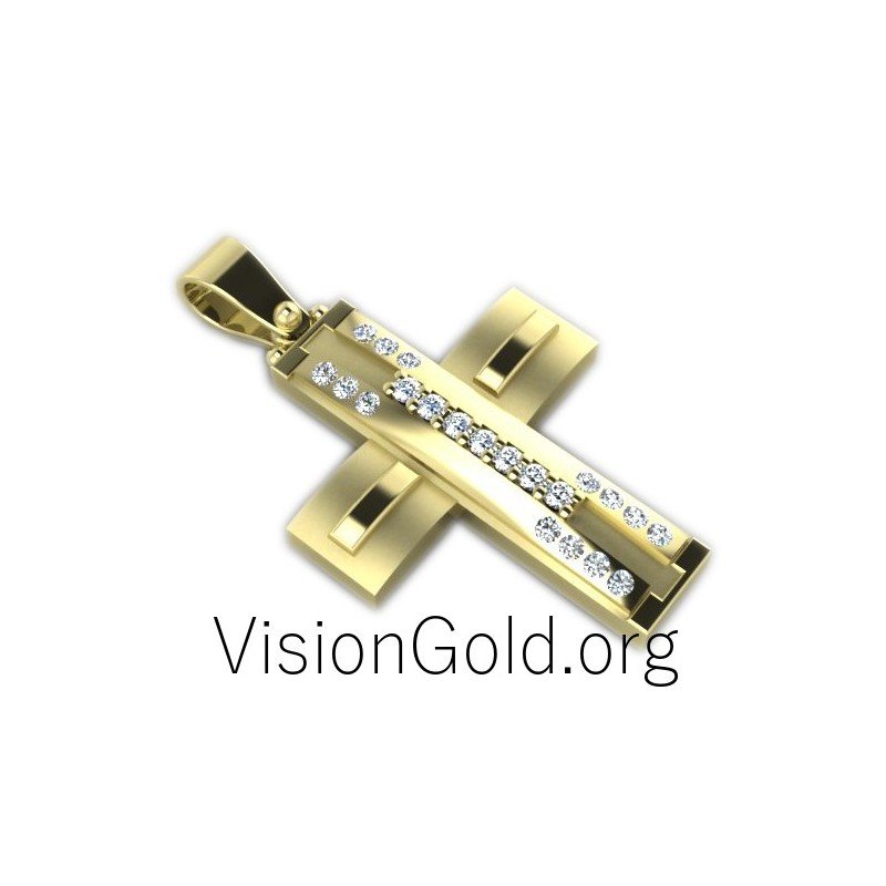 Σταύρος βάπτισης με ζιργκόν