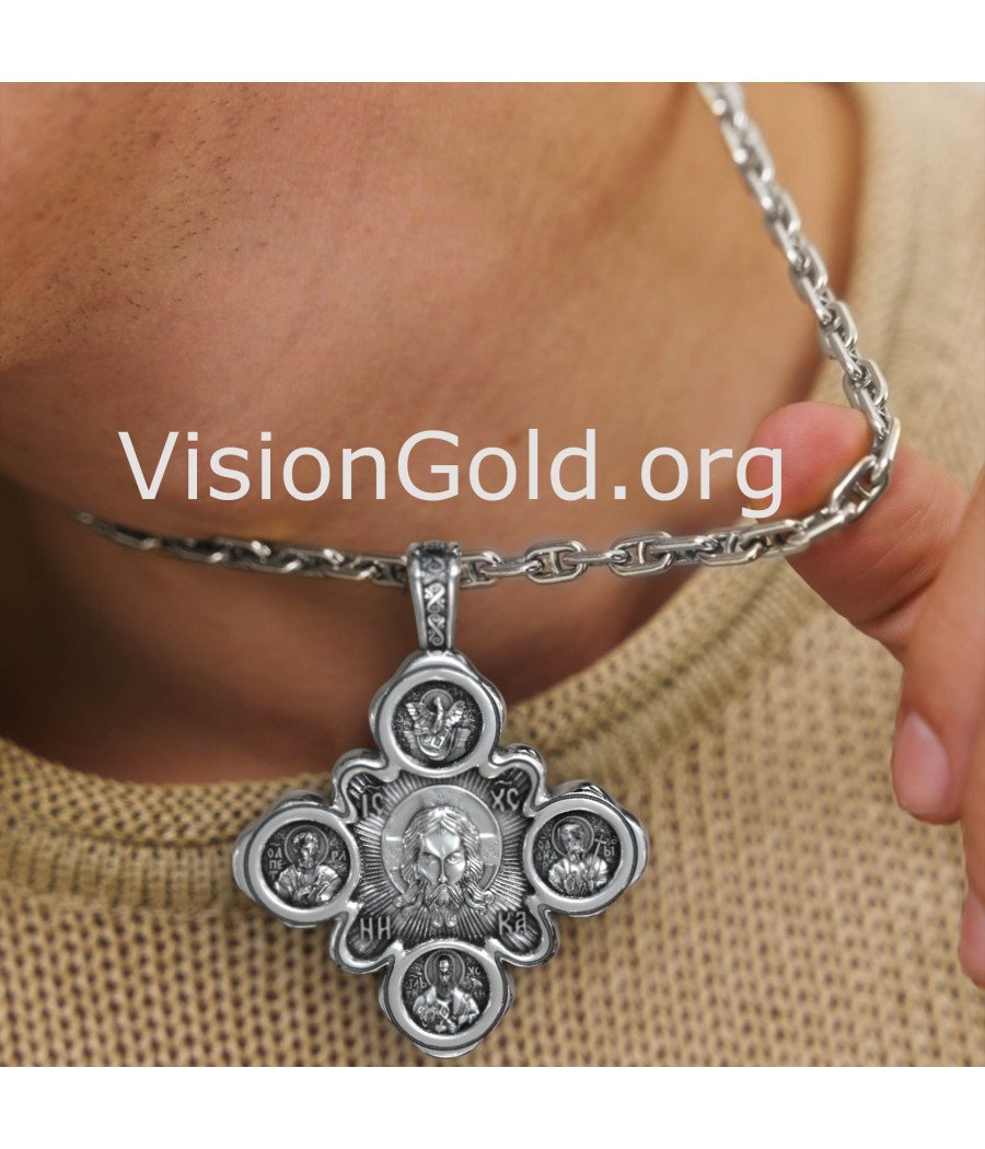 Ασημένιος Ανδρικός Σταυρός 0024