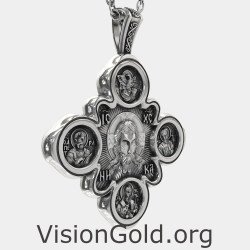 Elegant Double-Sided Cross Pendant 0024