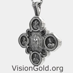 Elegant Double-Sided Cross Pendant 0024