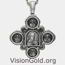 Ασημένιος Ανδρικός Σταυρός 0024