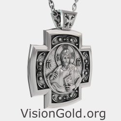 Christlich Orthodoxe Jesus Kreuz Halskette 0064