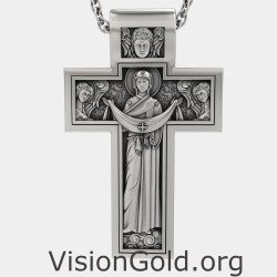 Christian Orthodox Crucifix Jesus Cross Necklace 0065