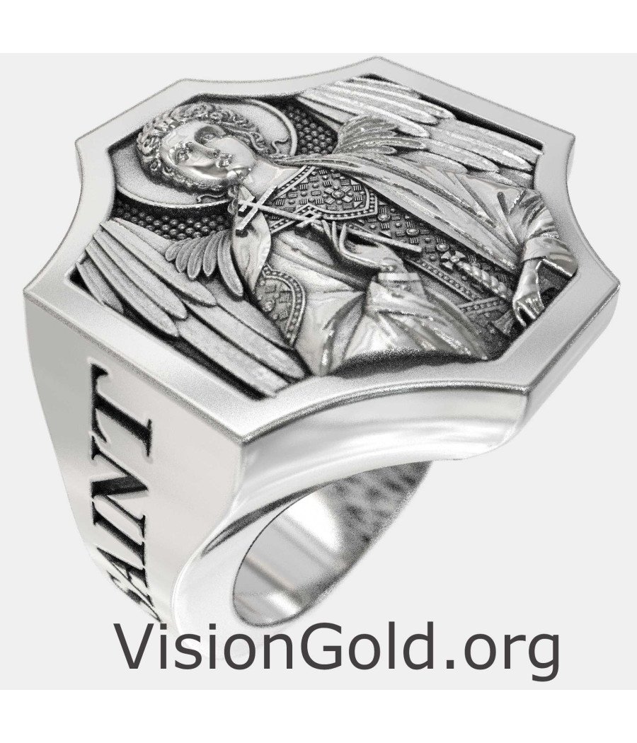 Christlicher St. Michael Ring - Geschenk für religiöse Männer