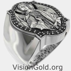 Herren christlich katholisch Erzengel Michael Ring 0906