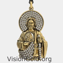 Luxury St. Jude Taddeus Pendant 0463KLP