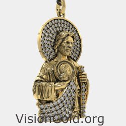 Pendentif de luxe St. Jude Taddeus 0463KLP