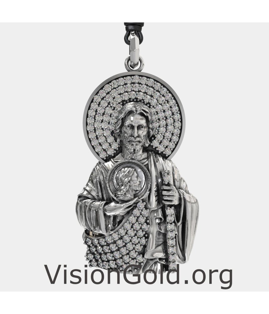 Religious Jewelry St. Jude Taddeus Pendant 0463LLP