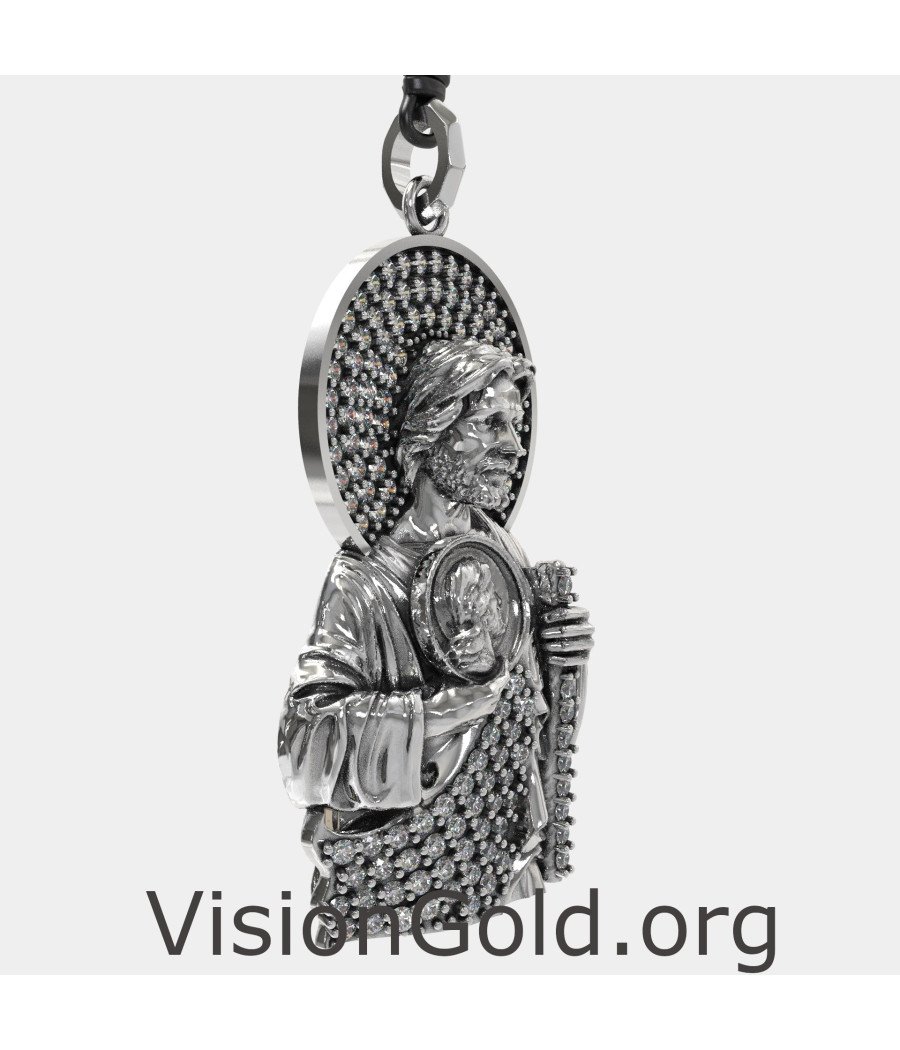 Religious Jewelry St. Jude Taddeus Pendant 0463LLP