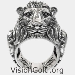 Luxury Men's Lion Signet Ring 0908MP