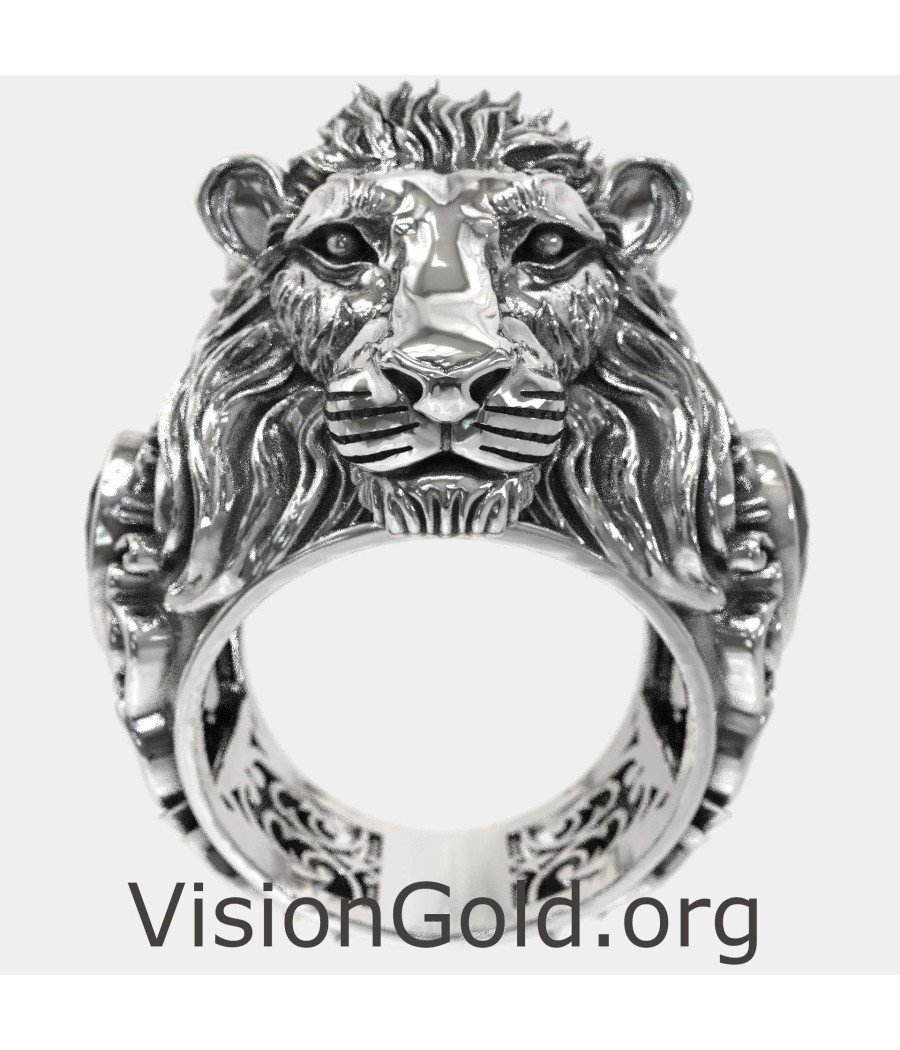 Luxury Men's Lion Signet Ring 0908MP