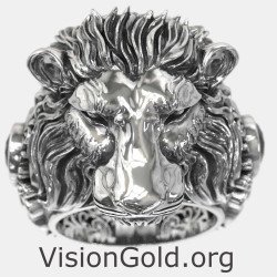 Luxury Men's Lion Signet Ring 0908MP