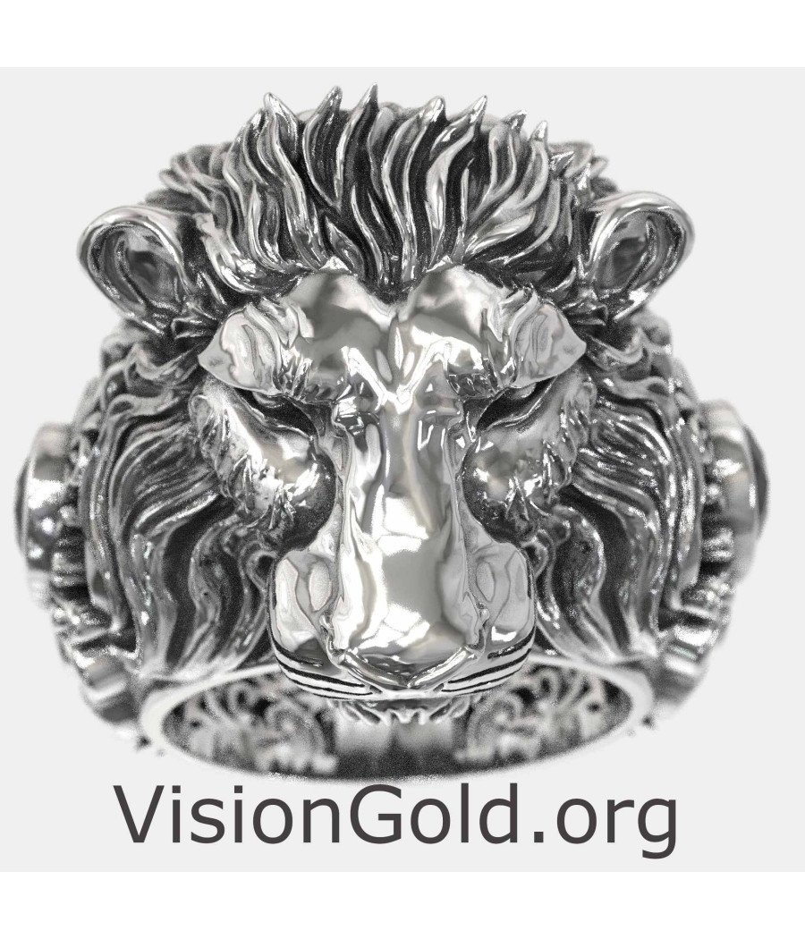 Luxury Men's Lion Signet Ring 0908MP