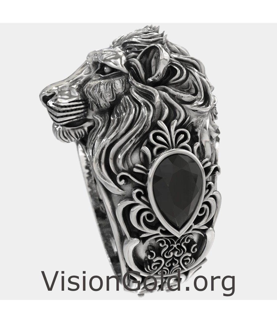 Luxury Men's Lion Signet Ring 0908MP