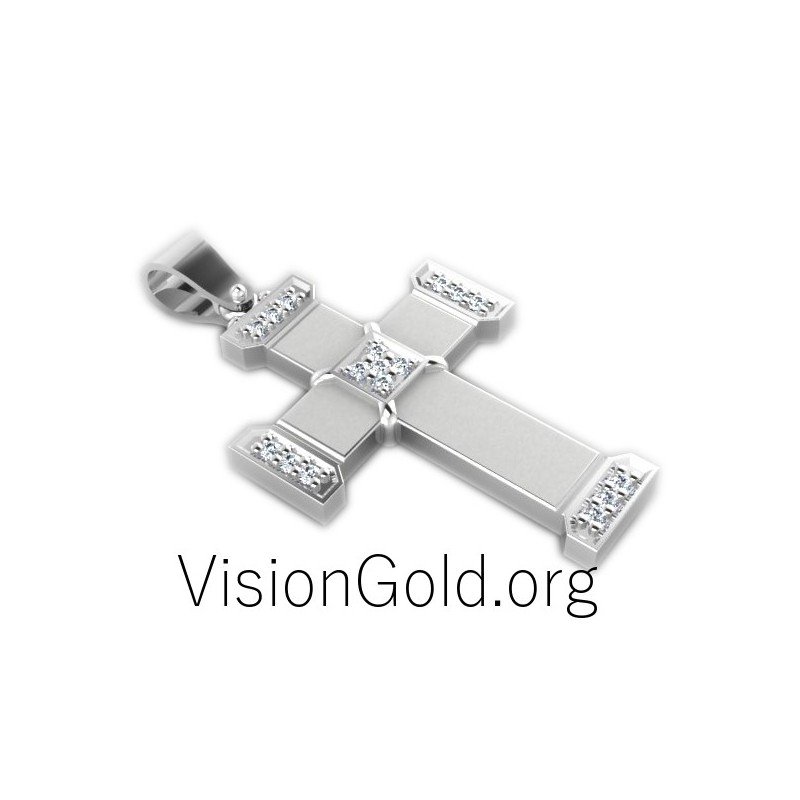 Γυναικείος κλασικός σταυρός βαπτιστικός