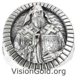 Orthodox Signet Ring Saint Nektarios of Aegina 0911