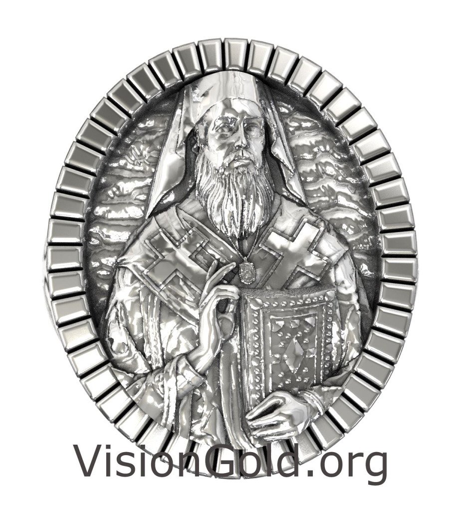 Orthodox Signet Ring Saint Nektarios of Aegina 0911