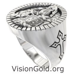 Bague orthodoxe Saint Nektarios d'Égine 0911