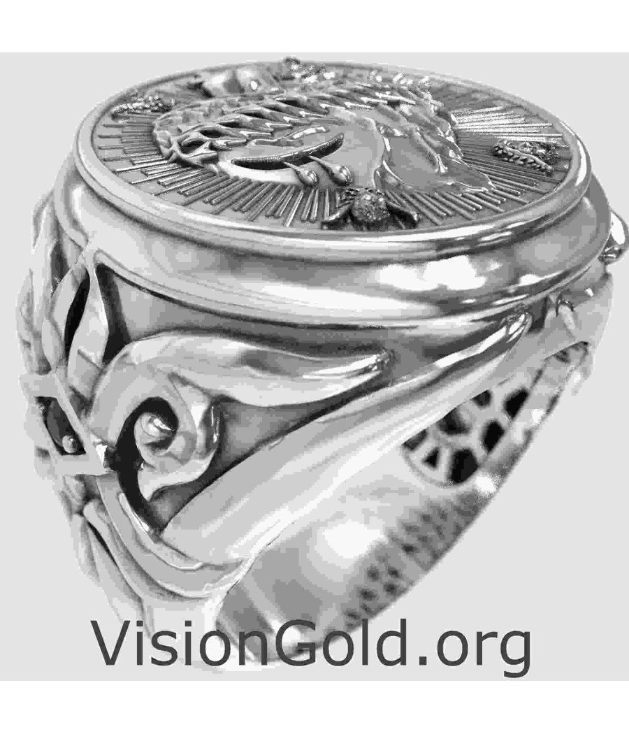 Catholic Sacred Heart of Jesus Prayer Ring 0914