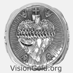 Catholic Sacred Heart of Jesus Prayer Ring 0914