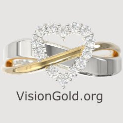 Anillo Corazón de Novia Regalo para Ella 1306L