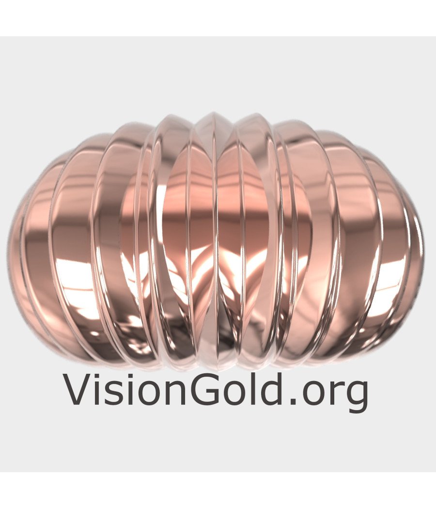 Anillo Croissant Chevalier de oro rosa 0500R