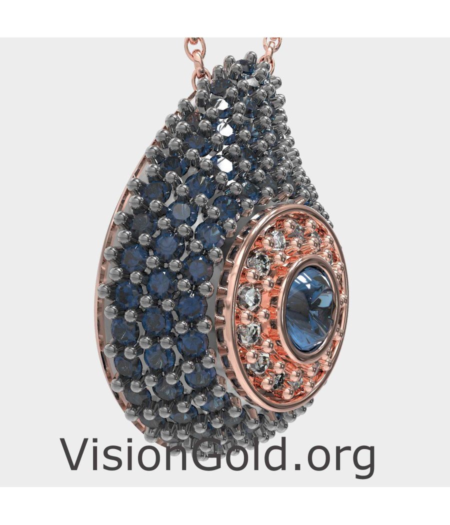 Dainty Blue Evil Eye Necklace 0241MPLPR