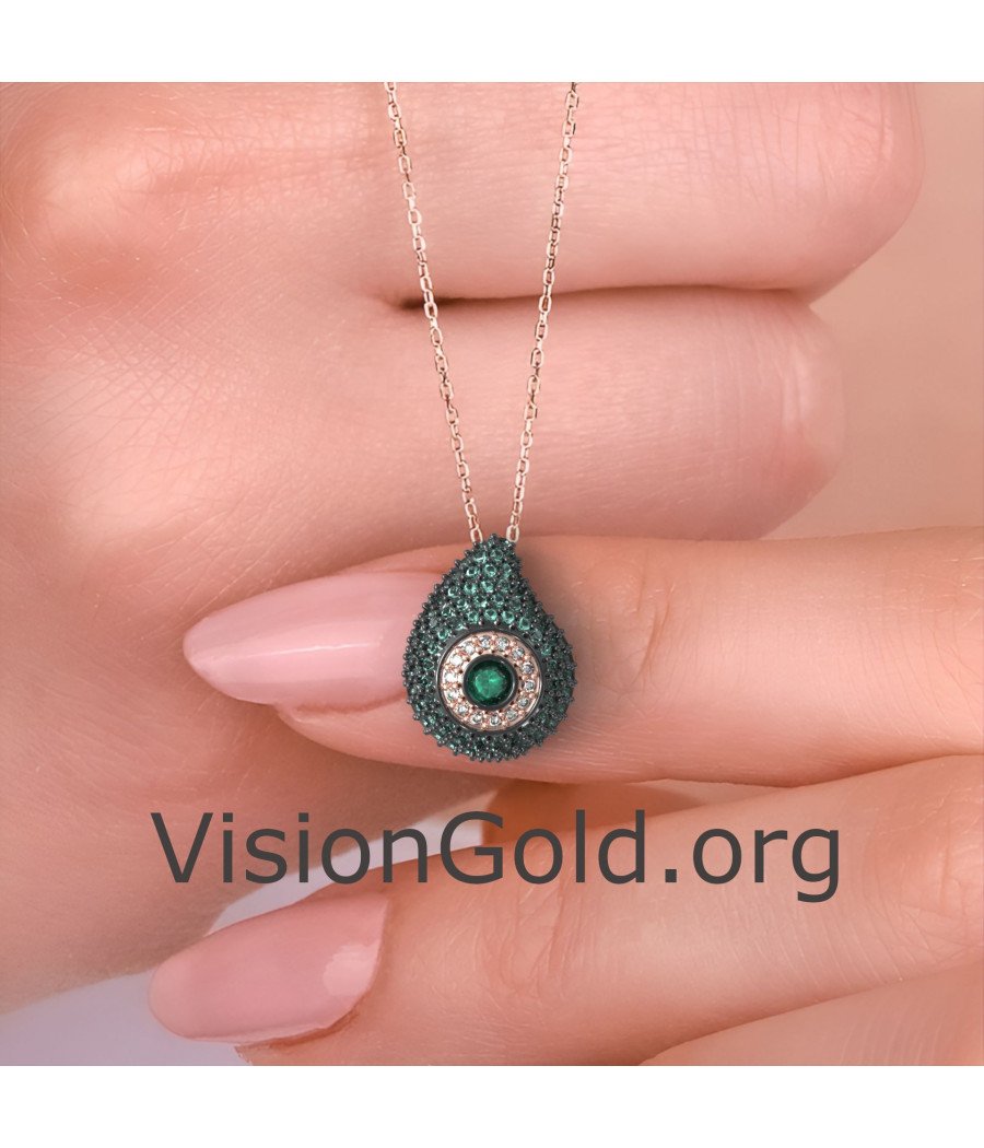 Ожерелье Dainty Blue Drop Evil Eye 0241PEPK