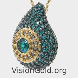 Ожерелье Dainty Blue Drop Evil Eye 0241PEPK