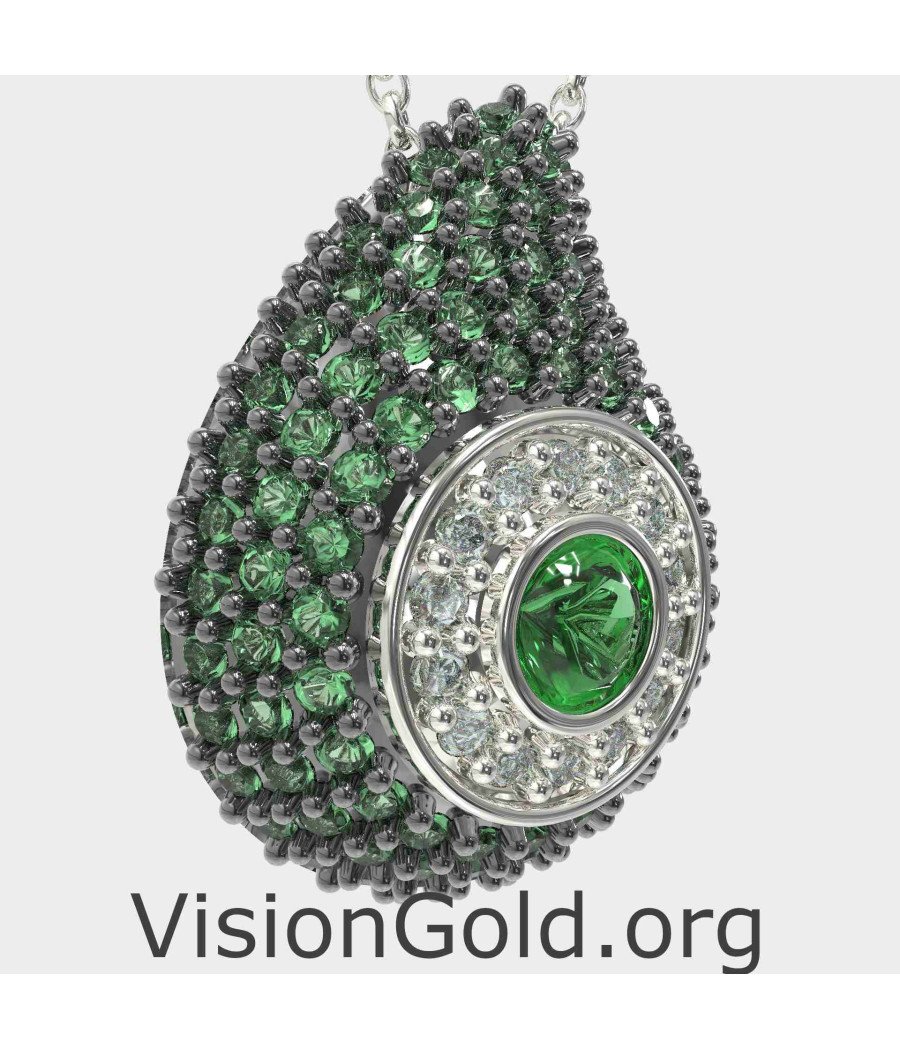 Collar Colgante Mal de Ojo Verde 0241PRPL