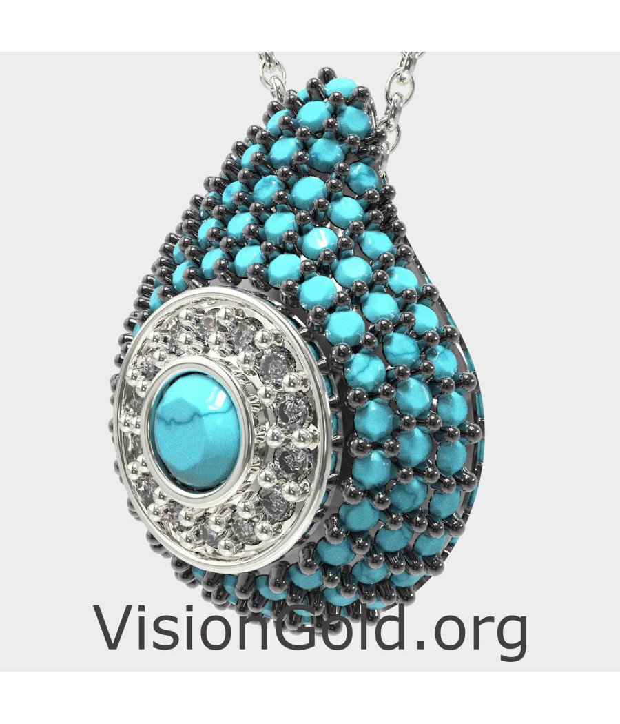 Summer Drop Evil Eye Necklace 0241TYPL