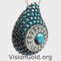 Summer Drop Evil Eye Necklace 0241TYPL