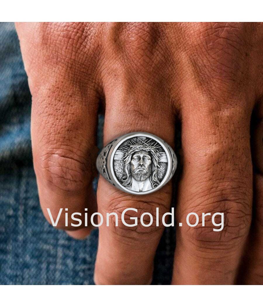 Luxury Signet Jesus Christ Ring 0916